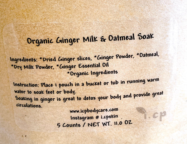 Organic Ginger Milk & Oatmeal Soaks